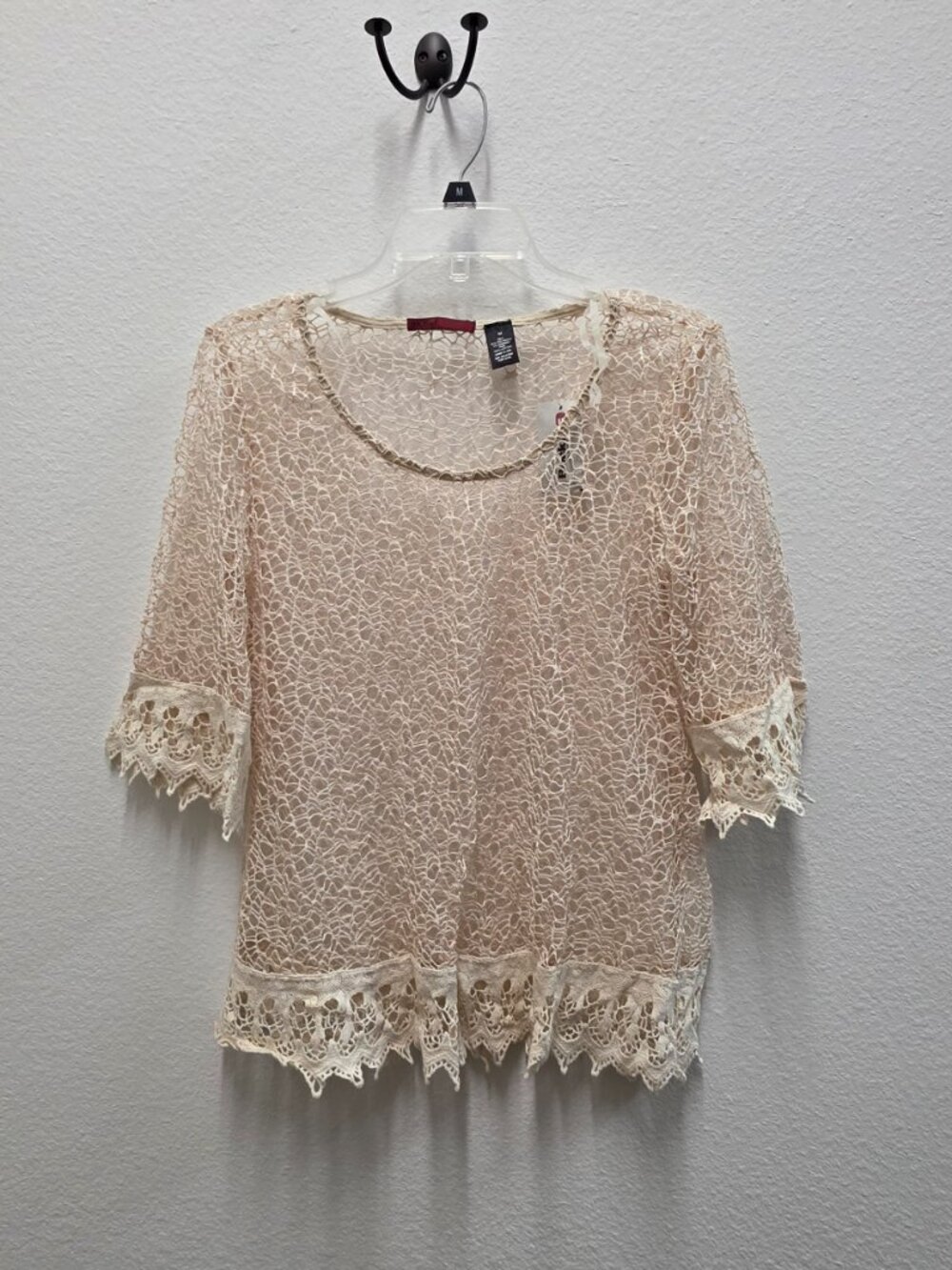 BKE red - Open Crochet Top RED BY BKE Women’s Size M